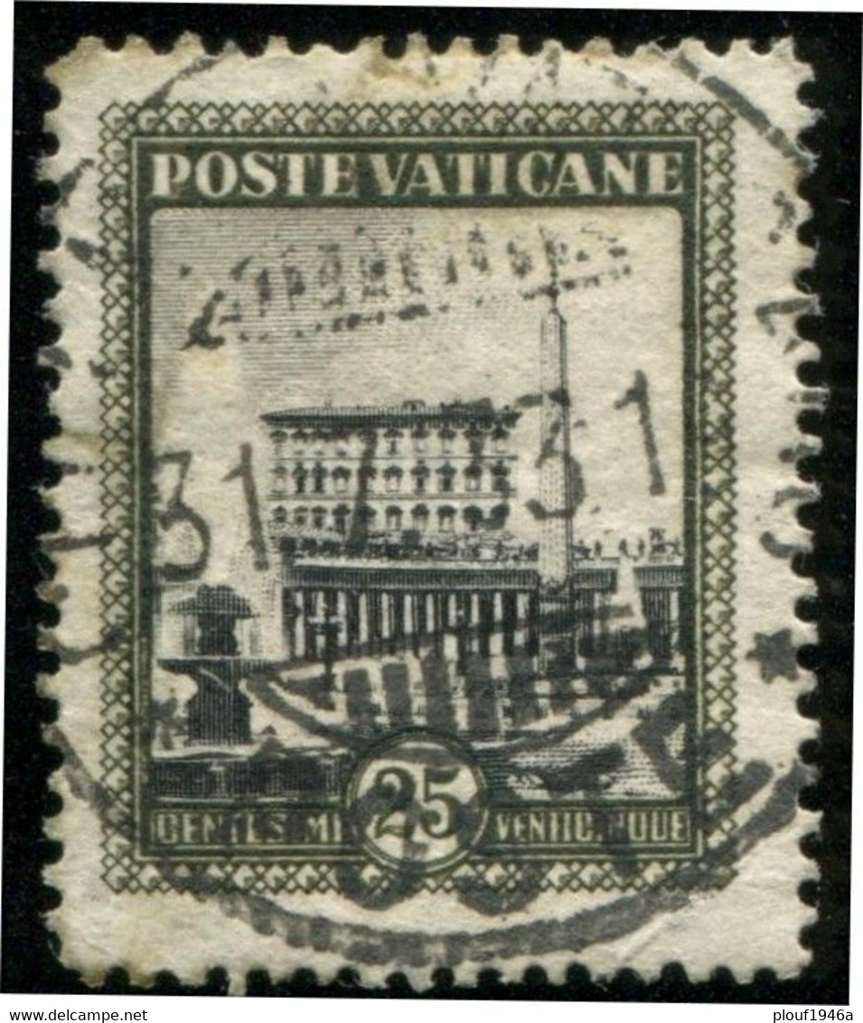 Pays : 495 (Vatican (Cité Du))  Yvert Et Tellier N° :    48 (o) - Used Stamps