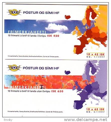 E802 - ISLANDE ICELAND Yv N°825/26 ** CARNETS EUROPA CEPT - Cuadernillos