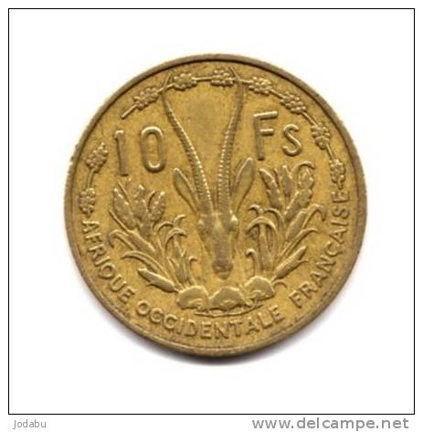 10 Francs Afrique Occidentale Francaise 1956 - Andere & Zonder Classificatie