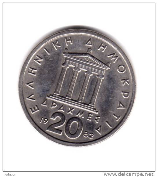 20 Drachmai 1982 Gréce - Grecia