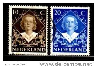 Ned 1948 Inhuldiging Zegels 506-507 Used  #406 - Oblitérés