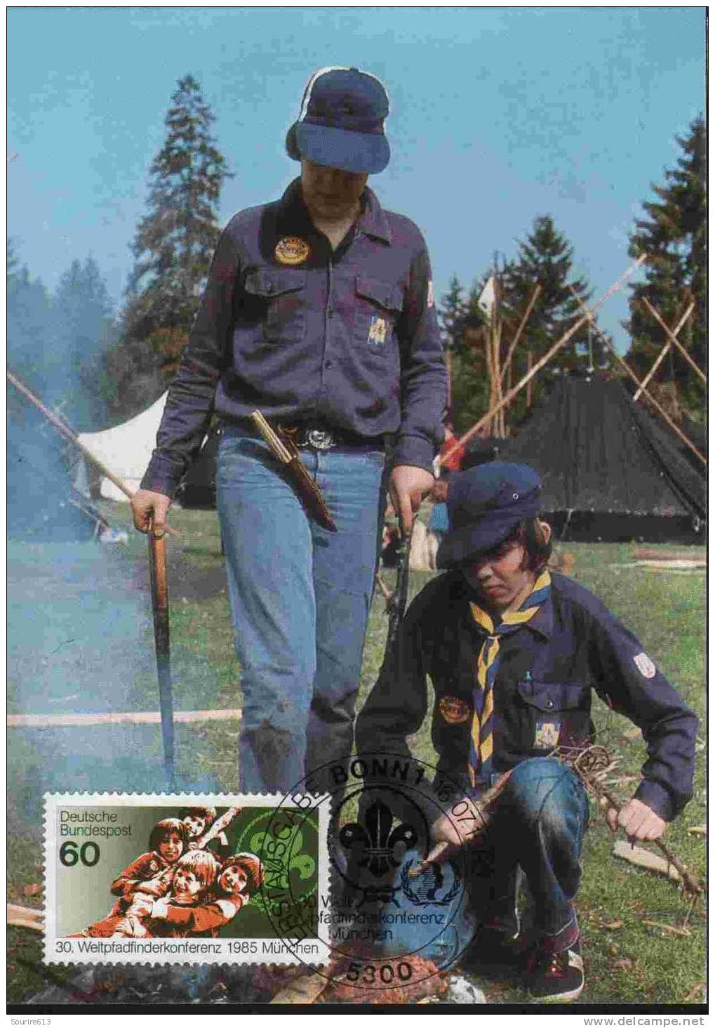 CPJ Allemagne 1985 Scoutisme Scouts Et Emblème - Otros & Sin Clasificación