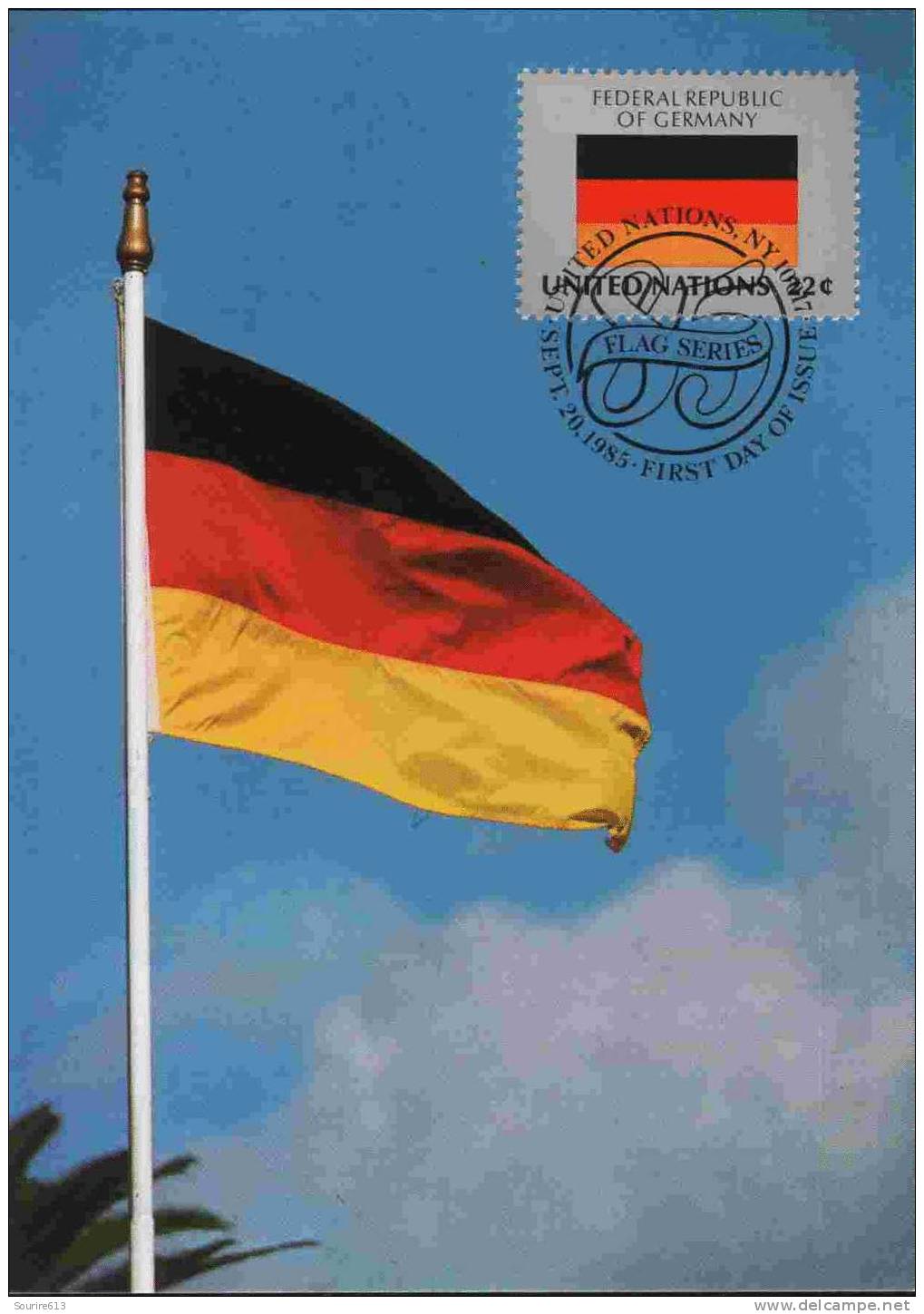 CPJ ONU Allemagne 1985 Drapeaux - Covers