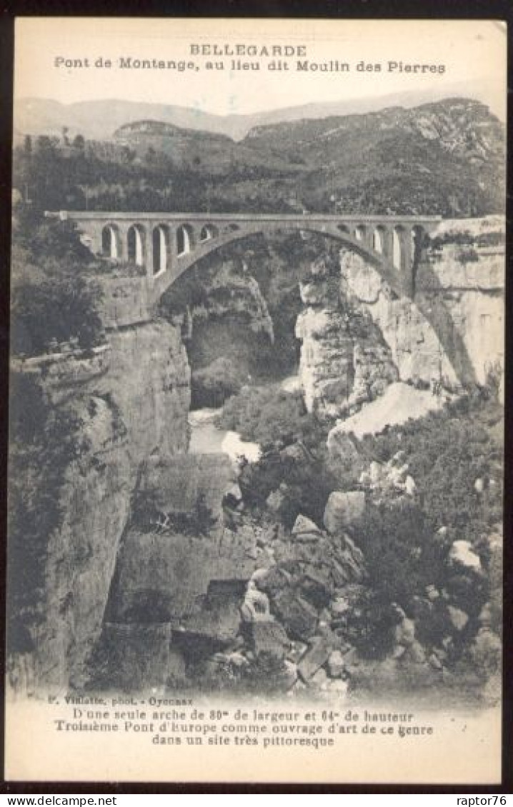 CPA Non écrite 01 BELLEGARDE Pont De Monsange Au Lieu Dit Moulin Des Pierres - Bellegarde-sur-Valserine