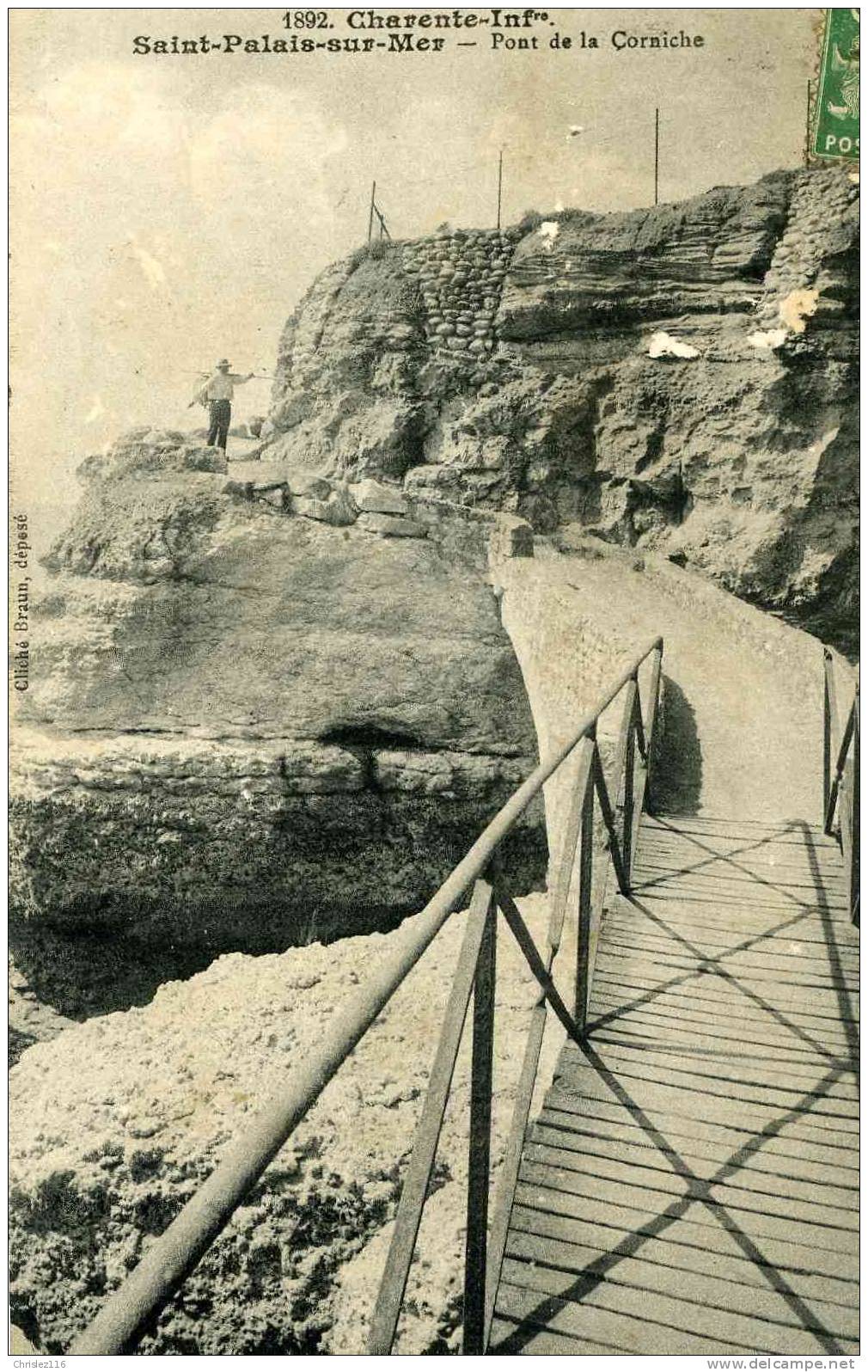 17 ST PALAIS SUR MER Pont De La Corniche  1913 - Pont-l'Abbé-d'Arnoult