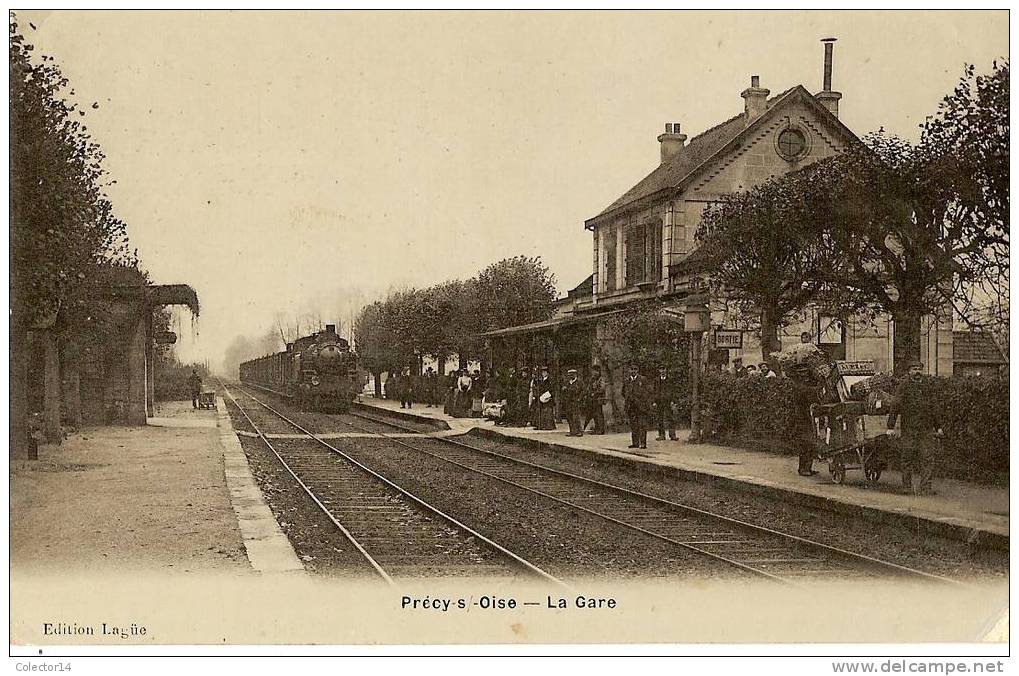 PRECY SUR OISE LA GARE 1917 - Précy-sur-Oise