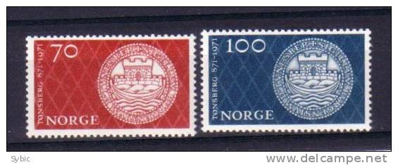 NORVEGE - Yvert 575/576** - Anniversaire Ville De Tonsberg - Ungebraucht