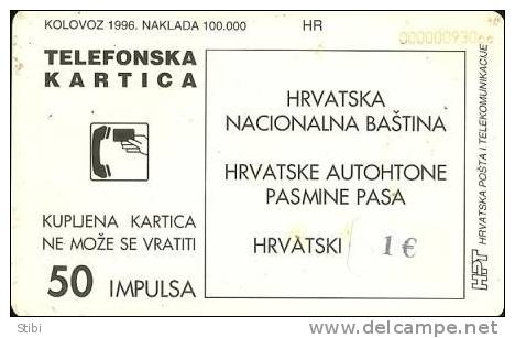 Croatia - Dog - Hrvatski Ovoak - 100.000ex - Croatia