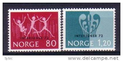 NORVEGE - Yvert 609/610** - Expo. Internationale Jeunesse INTERJUNEX 72 - Ungebraucht