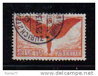 ES436 - SVIZZERA 1924, Posta Aerea N. 11 Carta Ordinaria. - Used Stamps