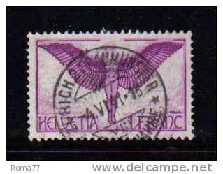 ES435 - SVIZZERA 1924, Posta Aerea N. 12 Carta Goffrata. - Usados