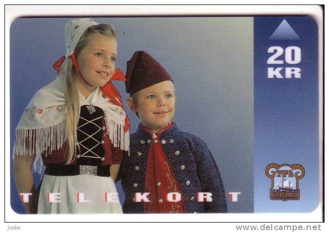 NATIONAL COSTUME - Children  ( Faroe Islands ) National Costumes Folk Costume Feroe Iles - Isole Faroe