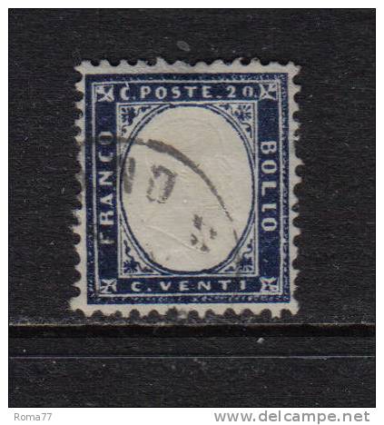 3RG33 - REGNO Vittorio Emanuele II : 20 Cent N. 2 . - Afgestempeld
