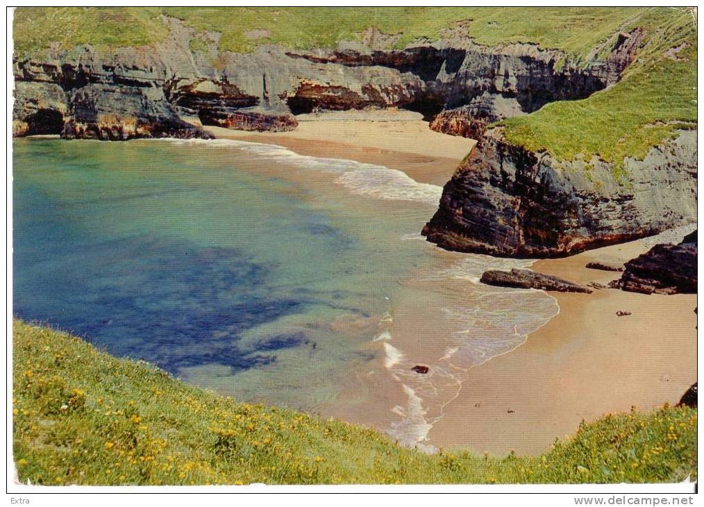 Carte IMPRIME Avec Publicité Des Laboratoires LA BIOMARINE IONYL.Falaise De Ballybunion. - Autres & Non Classés