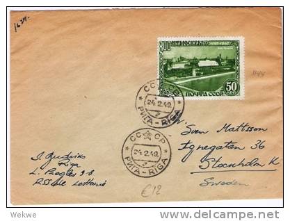 Rl183a/ - UDSSR -  Kreml, Kamenski, Brücke, Wasserturm 1949, Schweden - Lettres & Documents