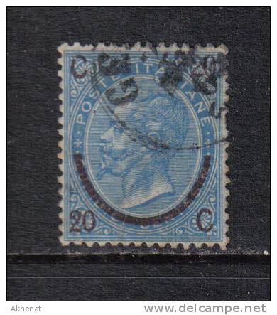 RG53 - REGNO 1865, 20/15 Cent N. 24 : II Tipo Ferro Di Cavallo - Oblitérés