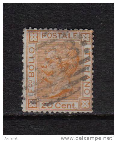 RG66 - REGNO 1877, 20 Cent N. 28 - Afgestempeld