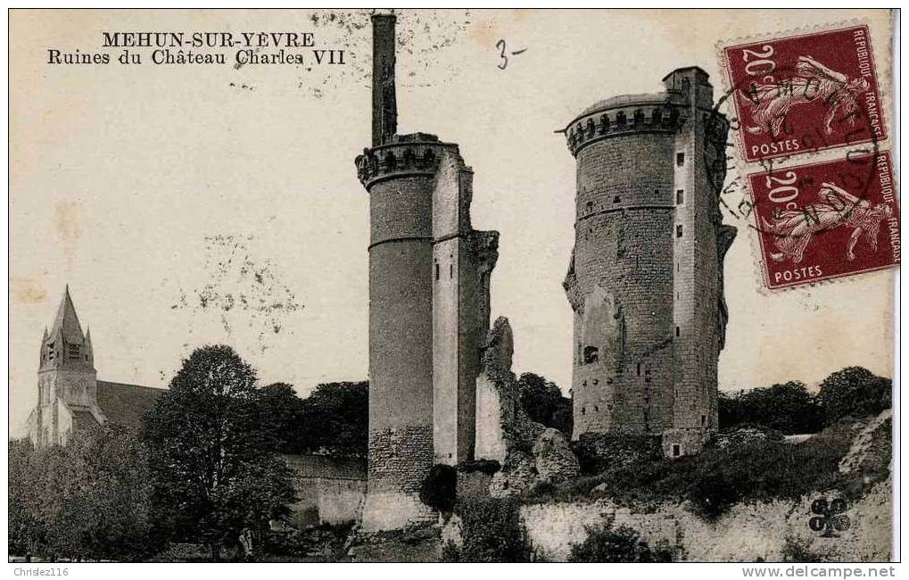 18 MEHUN SUR YEVRE Ruines Du Château Charles VII - Mehun-sur-Yèvre