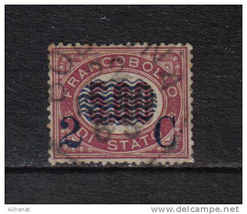 RG86 - REGNO 1878, Serv Soprastampato 2/5.00 Cent N. 35 - Oblitérés