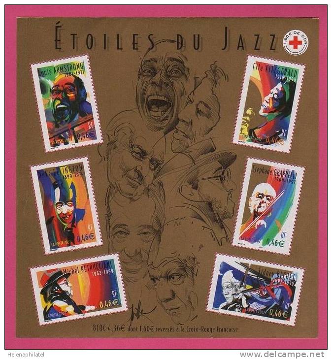 Les Personnages Célèbres Grands Interprètes De Jazz N° 50 LUXE ** - Neufs