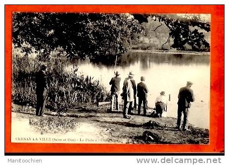 DEP 78  CERNAY  LA VILLE   LA PECHE A L'ETANG PLEIN DE PECHEURS - Cernay-la-Ville