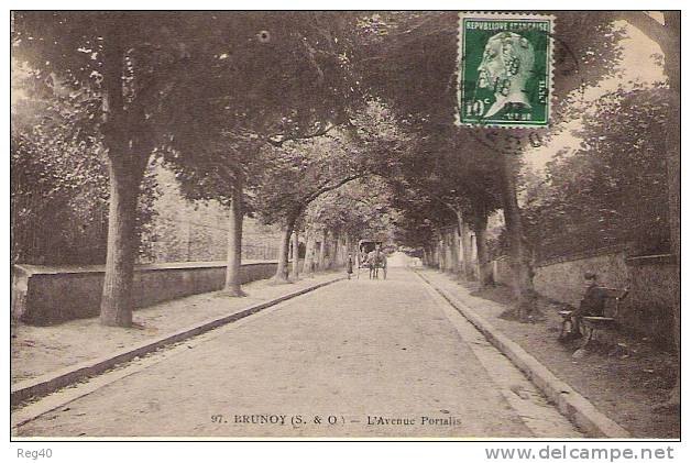 D91 - BRUNOY  -  L'Avenue Portalis - Brunoy