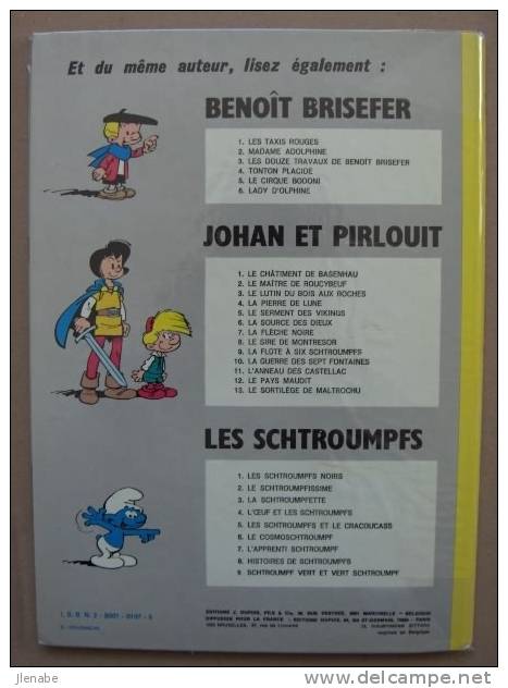 JOHAN ET PIRLOUIT N° 13 LE SORTILEGE DE MALTROCHU Par PEYO 1ère Réédition - Johan Et Pirlouit