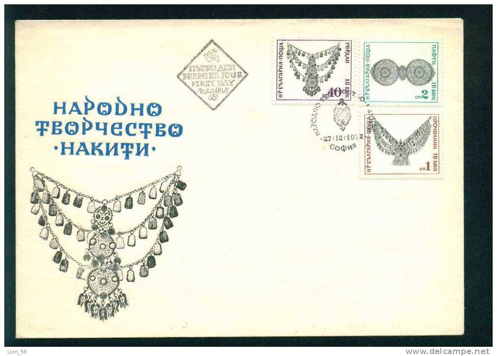 FDC 2279 Bulgaria 1972 /23 Jewelry Designs  / Volkskunst: Schmuck - FDC