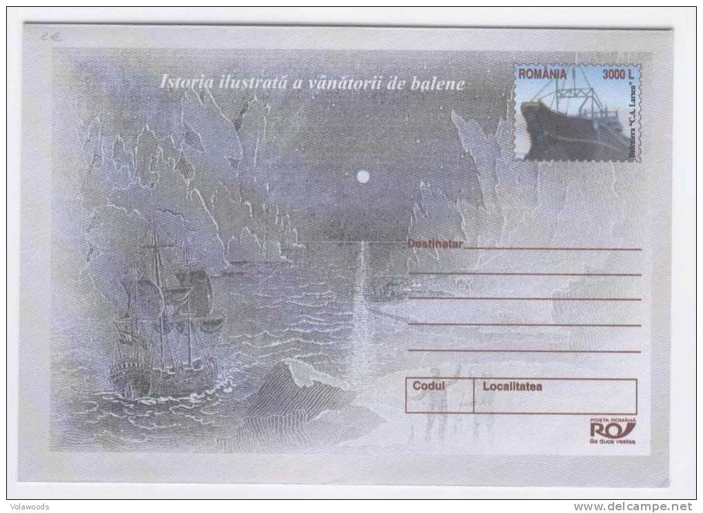 Romania - Busta Postale Nuova: Storia Delle Baleniere - Maritime