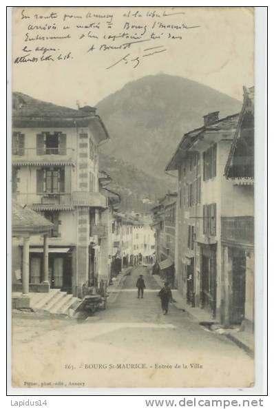 83 C/ CPA  BOURG St MAURICE        (73) ENTREE DE LA VILLE - Bourg Saint Maurice