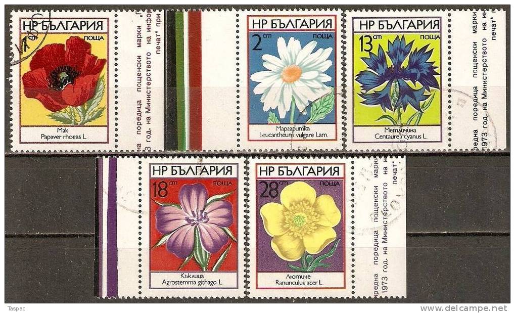 Bulgaria 1973 Mi# 2234-2235, 2237-2239 Used - Used Stamps