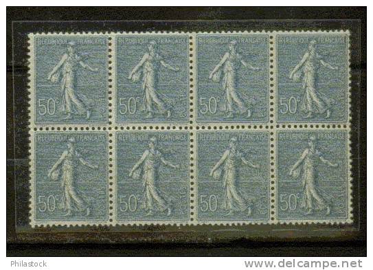 FRANCE N° 161 ** Bloc De 8 Centrage Parfait - 1903-60 Semeuse Lignée