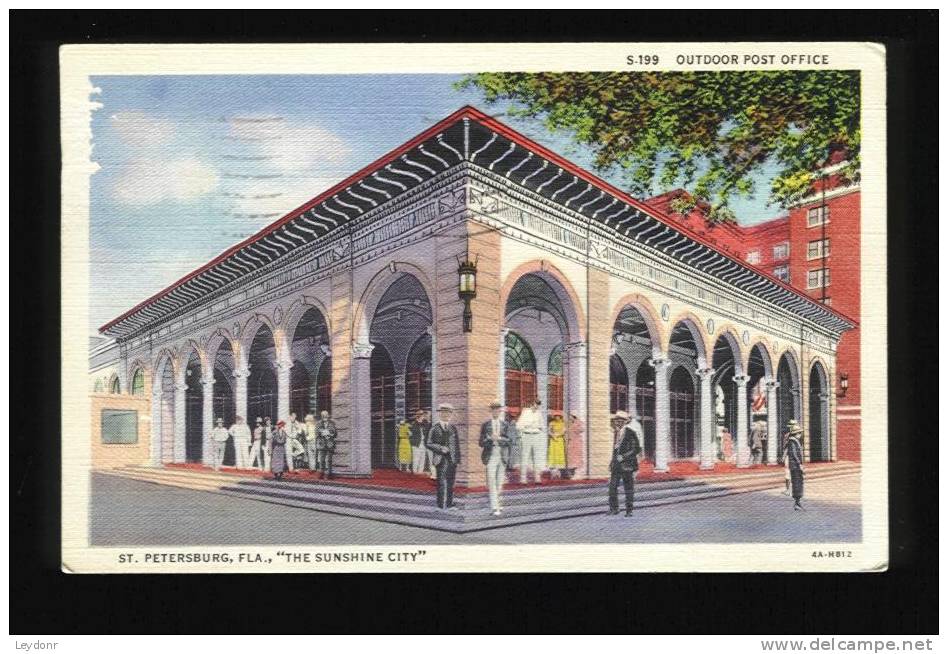 Outdoor Post Office, St. Petersburg, Florida - The Sunshine City 1936 - St Petersburg