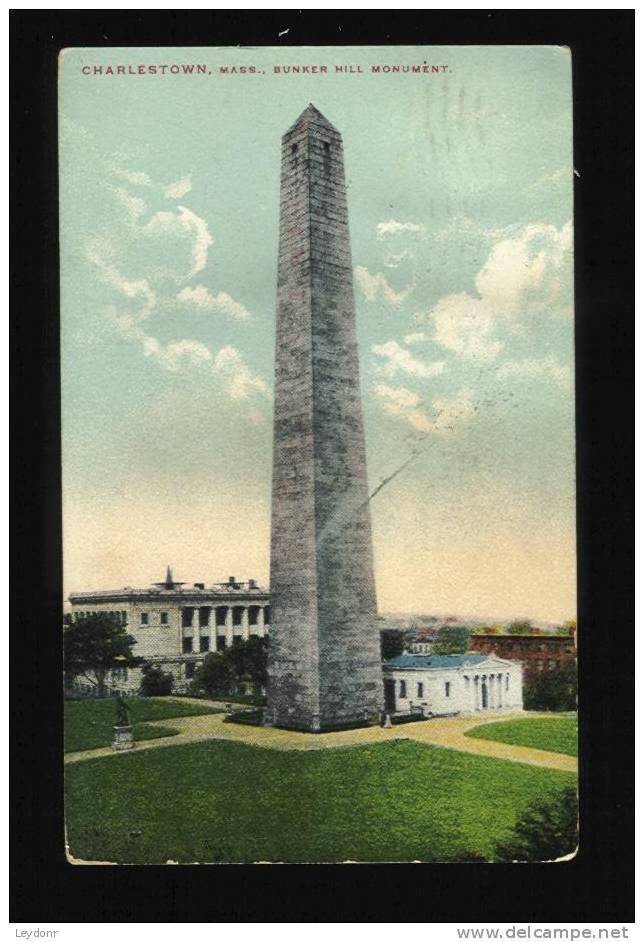 Charlestown, Massachusetts, Bunker Hill Monument 1910 - Boston