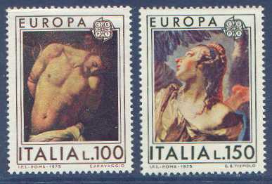 CEPT / Europa 1975 Italie N° 1222 Et 1223 ** Tableaux - Peintures - 1975