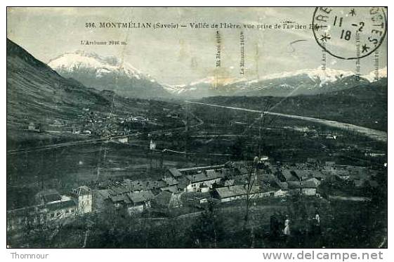 MONTMELIAN Vallée De L'Isere, Vue Prise De L'ancien Fort  F.M. ( Mauvais état Traces De Pliures ) - Montmelian