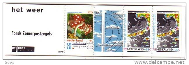 E924 - NEDERLAND PAYS BAS Yv N°1349a ** CARNET - Carnets Et Roulettes