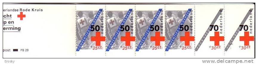 E903 - NEDERLAND PAYS BAS Yv N° 1206a ** CARNET Croix Rouge - Carnets Et Roulettes