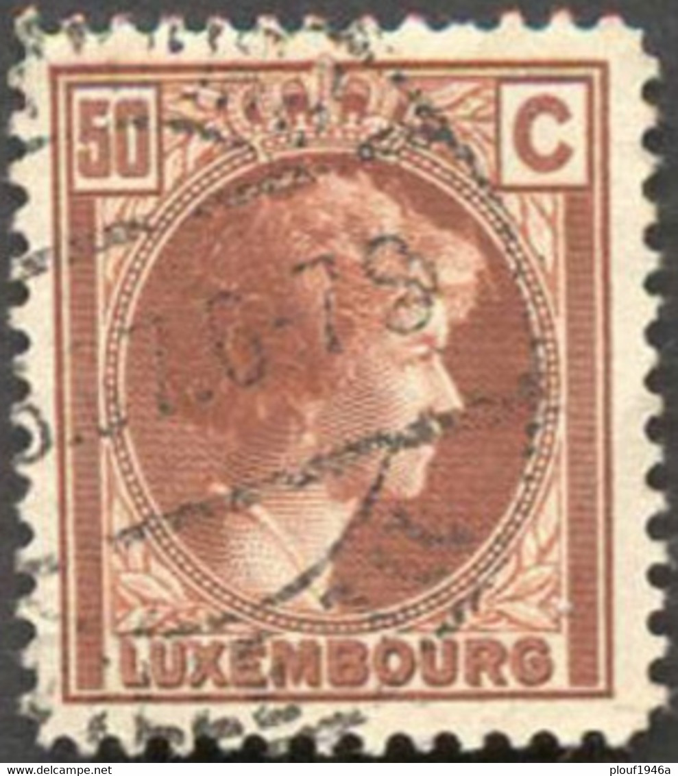 Pays : 286,04 (Luxembourg)  Yvert Et Tellier N° :   172 (o) - 1926-39 Charlotte Right-hand Side