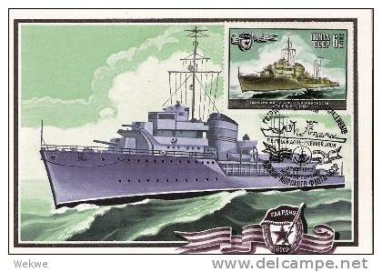 Rl237/ UDSSR -  Maximumkarte, Kriegsschiff 1982, 1.-Tags-Stempel - Maximum Cards