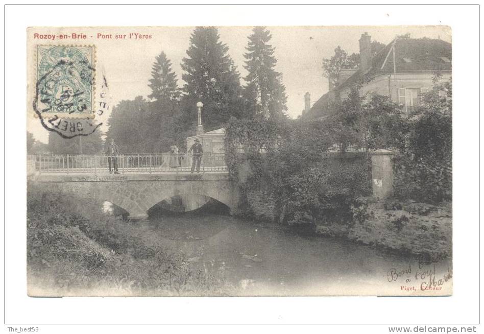 -     Rozoy  En Brie   -    Pont Sur L'Yères - Rozay En Brie