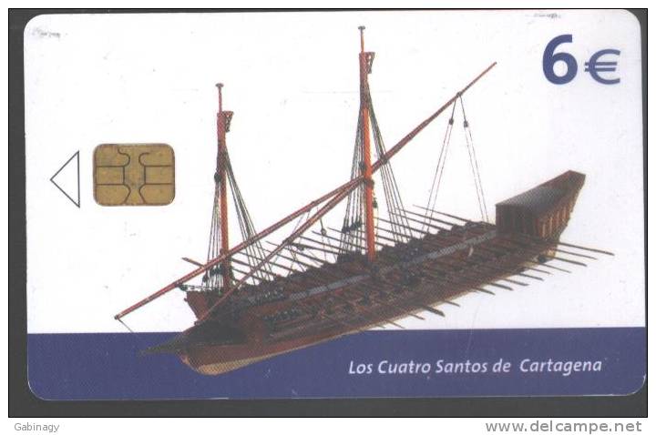 SPAIN - 2003/08 - SHIP - LOS CUATRO SANTOS DE CARTAGENA - 501.200EX. - Emissioni Di Base