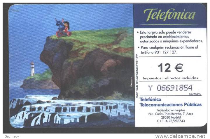 SPAIN - 2002/06 - DISNEY - LILO AND STITCH - LIGHTHOUSE - 501.500EX. - Emisiones Básicas