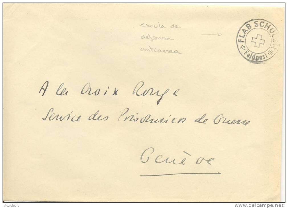 Suisse 1940  Poste De Campagne. Lettre Militaire. - Documents