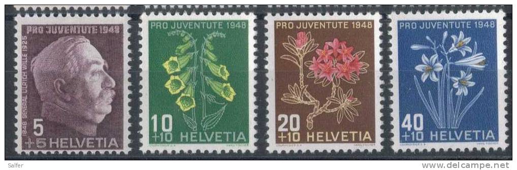 SVIZZERA ** - 1948 PRO JUVENTUTE - Unused Stamps
