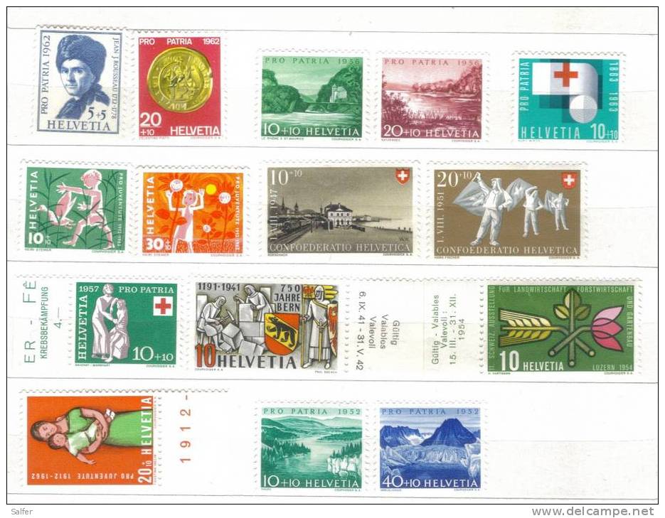 SVIZZERA ** - LOTTO #01 MNH - Collections