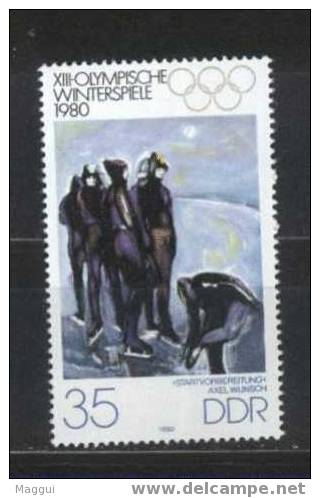 DDR     N°  2144 * *     JO 1980   Patinage - Figure Skating
