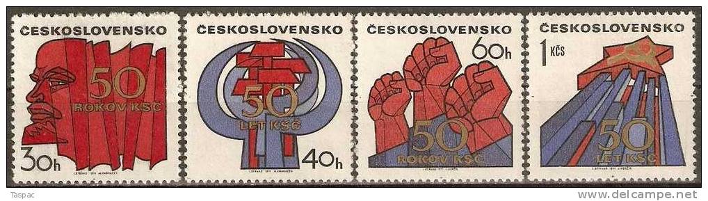 Czechoslovakia 1971 Mi# 2004-2007 ** MNH - Unused Stamps