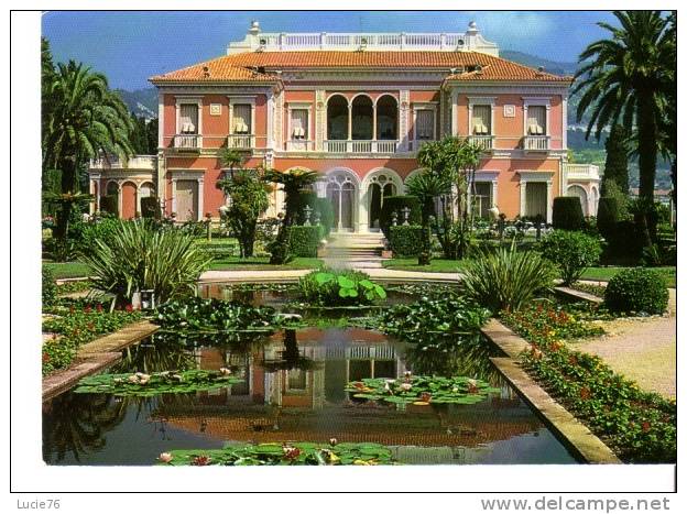 SAINT JEAN CAP FERRAT -   Musée  Ephrussi De Rothschild - Vue Générale De La Façade Sud Et Le Jardin à La Française - Saint-Jean-Cap-Ferrat