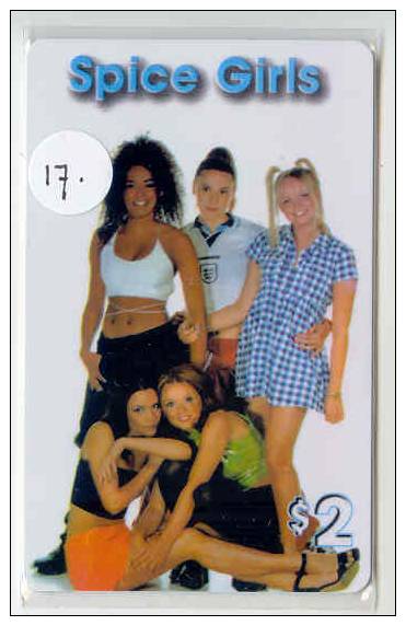 SPICE GIRLS Sur Telecarte (17) Telefonkarte Phonecard Mint - Band - Musique - Music - Muziek - Groop - Personen